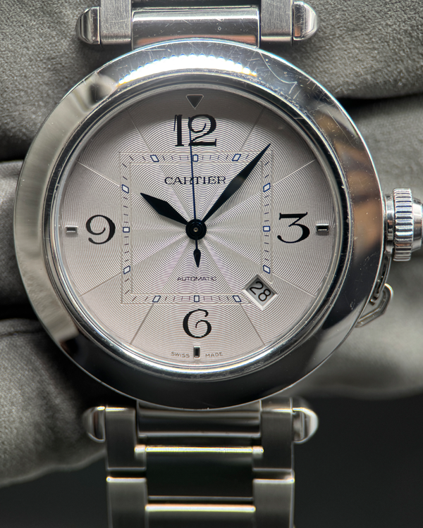 Cartier Pasha De Cartier 41MM White Dial Steel Bracelet (WSPA0009)