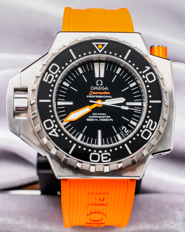 Omega Seamaster Ploprof 1200M 55MM Black Dial Rubber Strap (224.32.55.21.01.002)