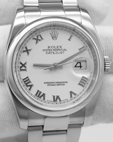 Rolex Datejust 36MM White Dial Oyster Bracelet (116200)