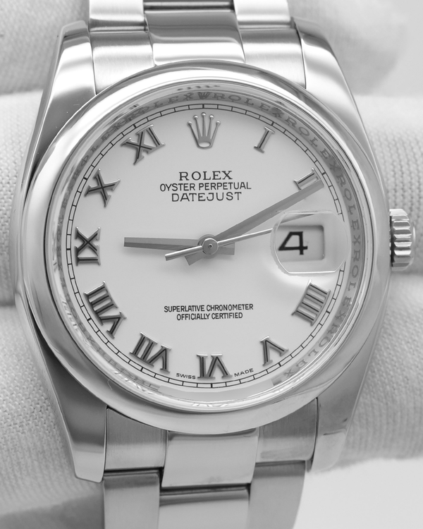 Rolex Datejust 36MM White Dial Oyster Bracelet (116200)