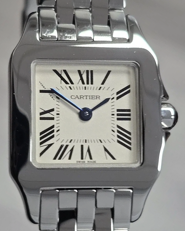 Cartier Santos Demoiselle 20MM Quartz Silver Dial Steel Bracelet (W25064Z5)