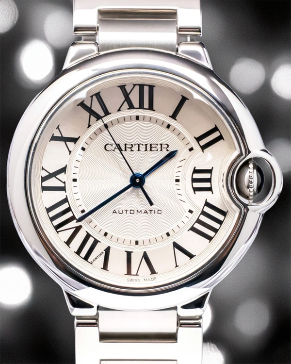 Cartier Ballon Bleu 36MM Silver Dial Steel Bracelet (W6920046)