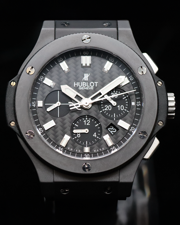 2017 Hublot Big Bang "Black Magic" 44MM Carbon Fiber Dial Rubber Strap (301.CI.1770.RX)