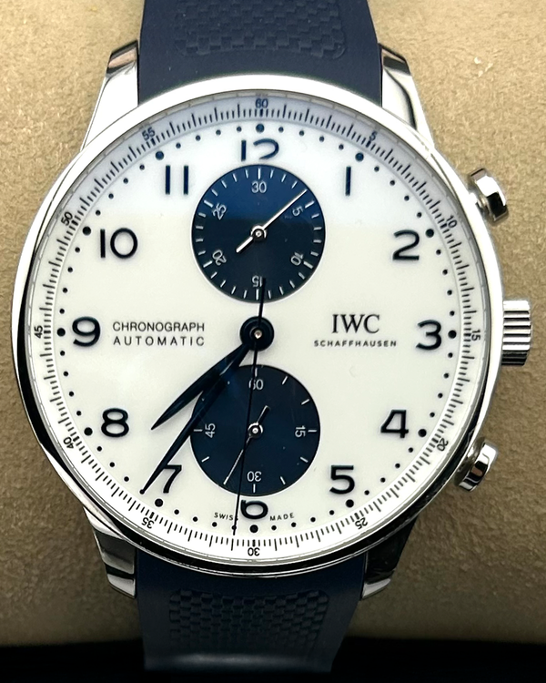 2023 IWC Schaffhausen Portugieser 41MM White Dial Rubber Strap (IW371620)