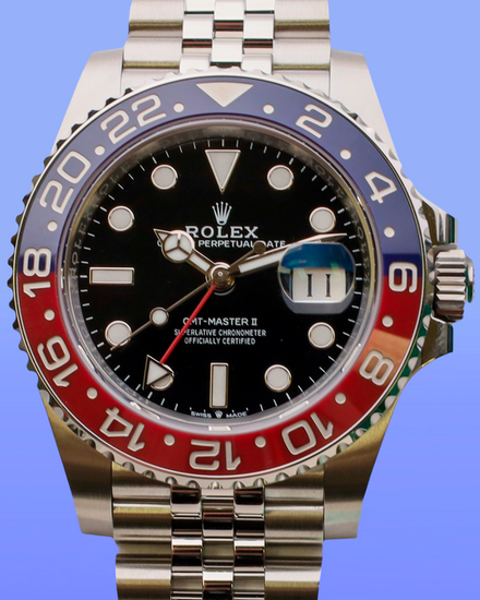 2025 Rolex GMT-Master II "Pepsi" 40MM Black Dial Jubilee Bracelet (126710BLRO)