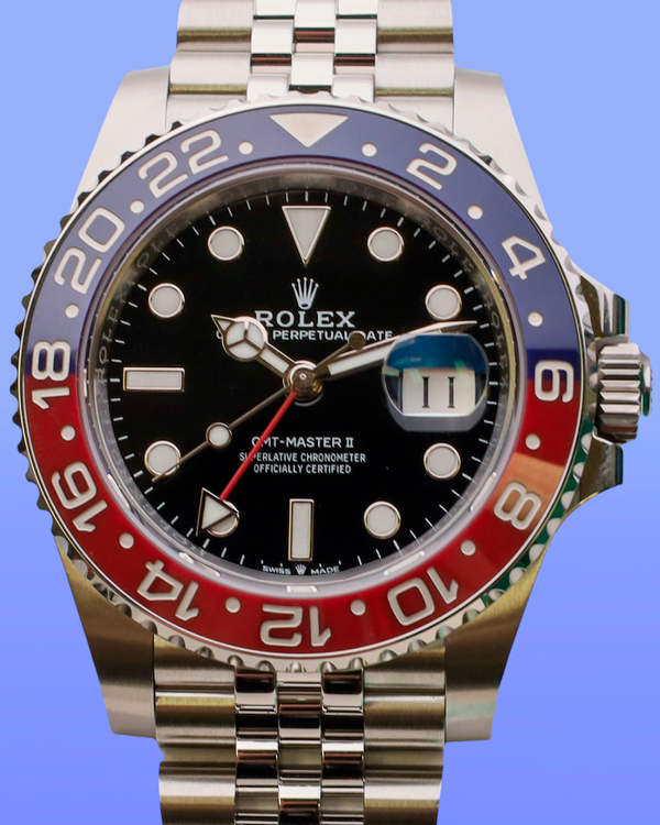 2025 Rolex GMT-Master II "Pepsi" 40MM Black Dial Oyster Bracelet (126710BLRO)