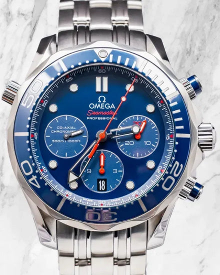 Omega Seamaster Diver 300M 44MM Blue Dial Steel Bracelet (212.30.44.50.03.001)