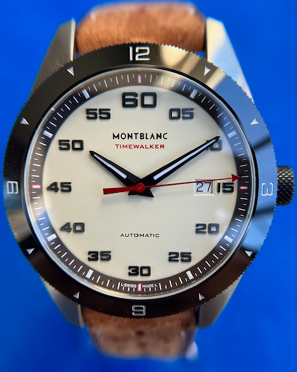 2018 Montblanc Timewalker L.E. 41MM White Dial Leather Strap (118494)