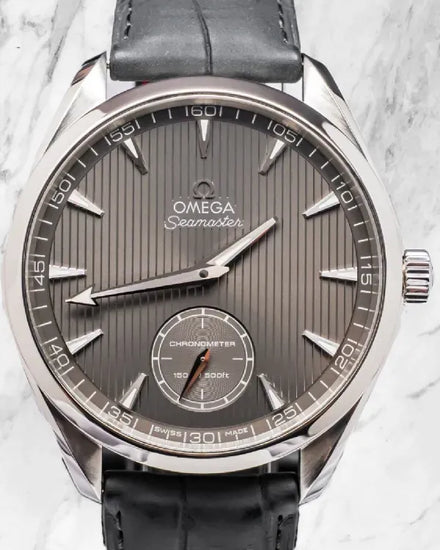 Omega Seamaster Aqua Terra 150M 49.2MM Grey Dial Leather Strap (231.13.49.10.06.001)