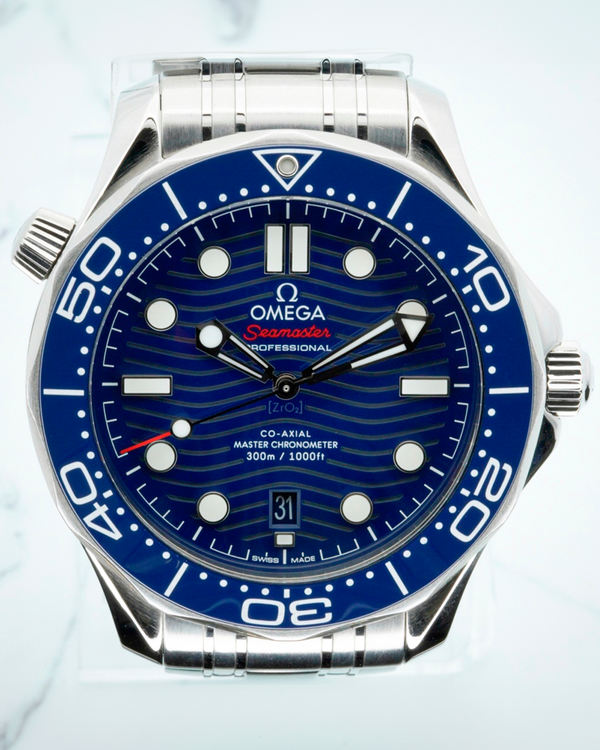 2020 Omega Seamaster Diver 300M 42MM Blue Dial Steel Bracelet (210.30.42.20.03.001)