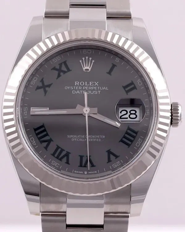 2025 Rolex Datejust "Wimbledon" 41MM Slate Dial Oyster Bracelet (126334)