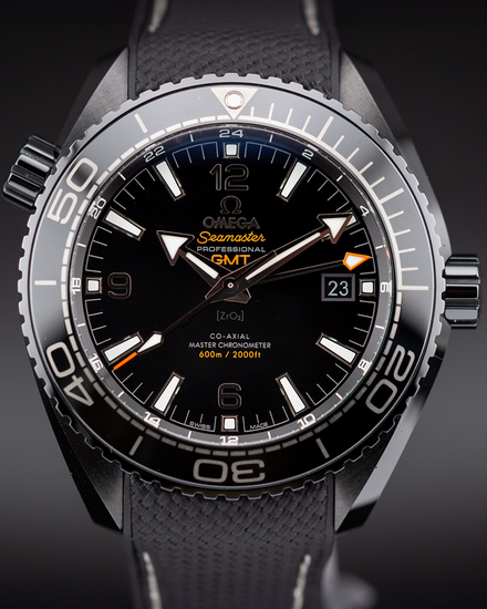 Omega Seamaster Planet Ocean Planet Ocean 600M GMT "Deep Black" 45.5MM Black Dial Rubber Strap (215.92.46.22.01.001)