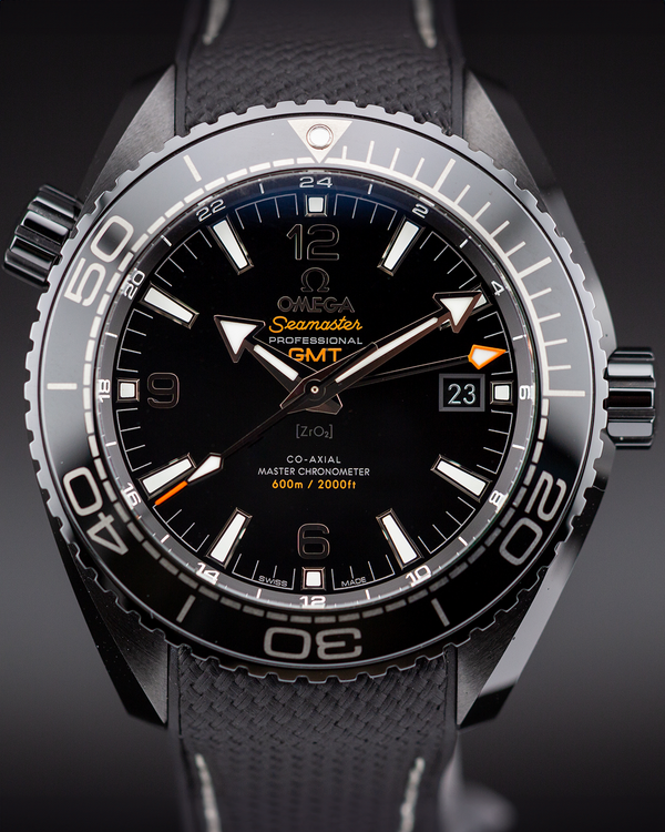 Omega Seamaster Planet Ocean Planet Ocean 600M GMT "Deep Black" 45.5MM Black Dial Rubber Strap (215.92.46.22.01.001)