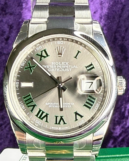 2026 Rolex Datejust "Wimbledon" 36MM Slate Dial Oyster Bracelet (126200)