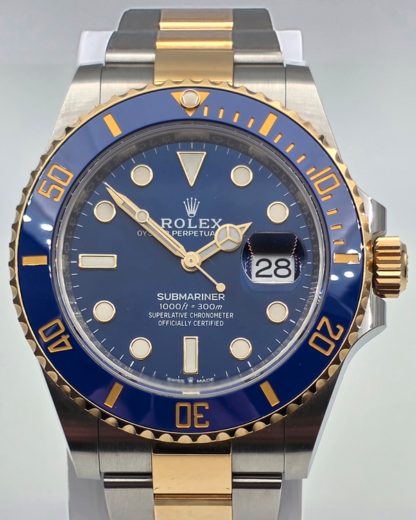 2021 Rolex Submariner Date "Bluesy" 41MM Blue Dial Two-Tone Oyster Bracelet (126613LB)