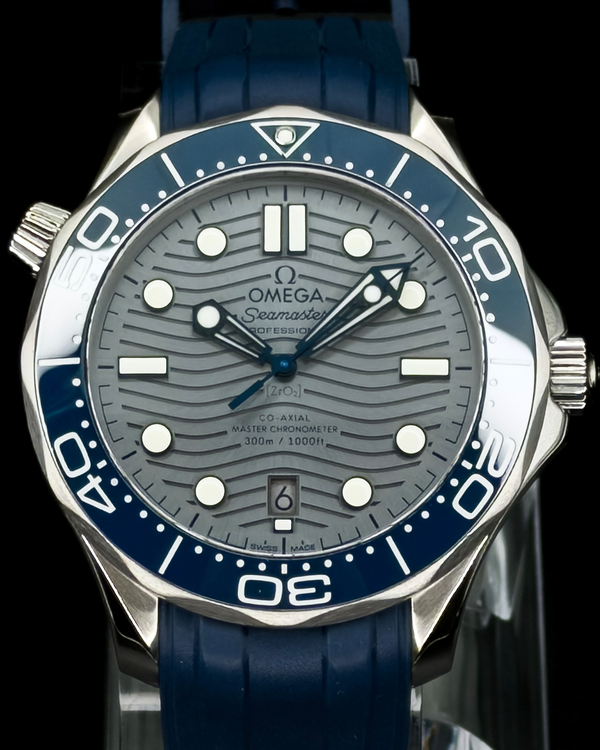 2022 Omega Seamaster Diver 300M 42MM Grey Dial Rubber Strap (210.32.42.20.06.001)