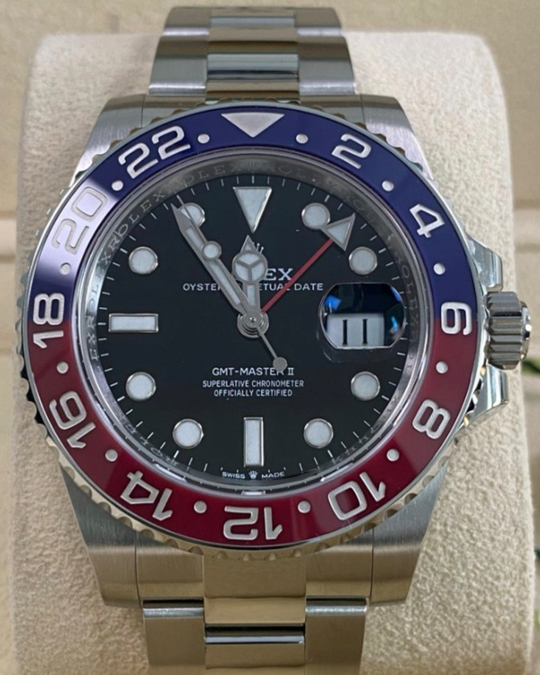 2025 Rolex GMT-Master II "Pepsi" 40MM Black Dial Oyster Bracelet (126710BLRO)