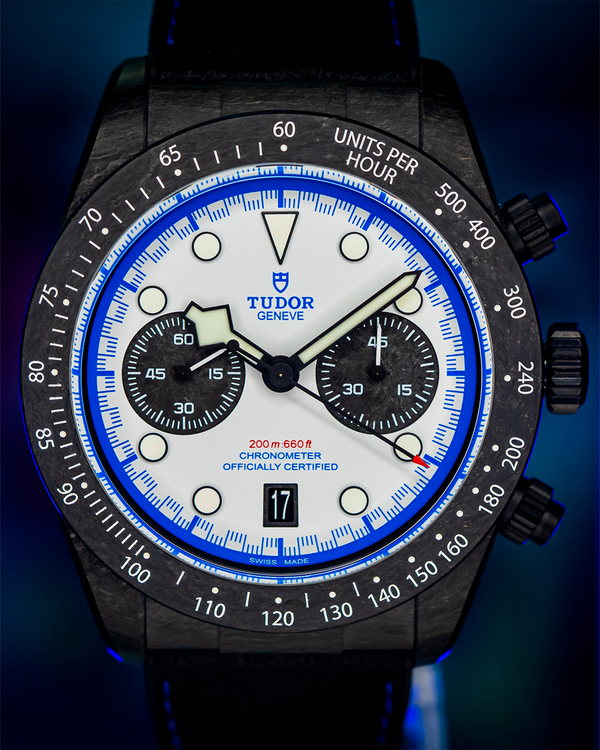 2025 Tudor Black Bay Chrono "Carbon 25" L.E. 42MM White Dial Rubber Strap (79377KN)