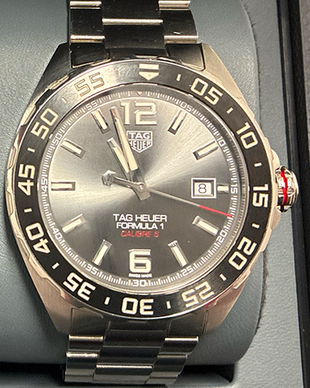 2021 Tag Heuer Formula 1 Calibre 5 43MM Grey Dial Steel Bracelet (WAZ2011)