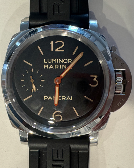 2020 Panerai Luminor Marina 1950 3 Days 47MM Black Dial Rubber Strap (PAM00422)