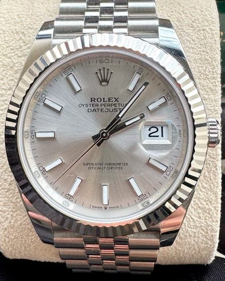 2023 Rolex Datejust 41MM Silver Dial Jubilee Bracelet (126334)