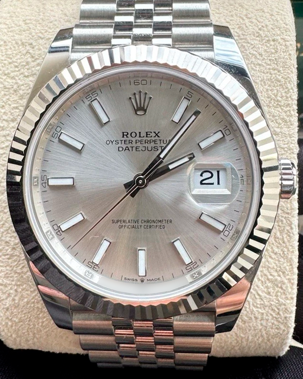 2023 Rolex Datejust 41MM Silver Dial Jubilee Bracelet (126334)