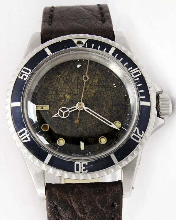 Rolex Submariner No-Date 40MM Tropical "Spider" Dial Aftermarket Leather Strap (5513)