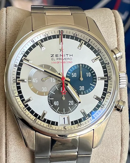2010 Zenith El Primero Striking 10TH L.E. 42MM Silver Dial Steel Bracelet (03.2041.4052/69.M2040)
