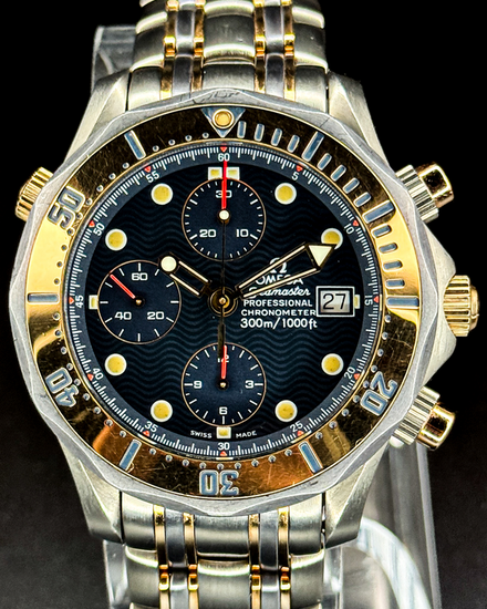 2011 Omega Seamaster Diver 300M 42MM Blue Dial Two-Tone Bracelet (2296.80.00)