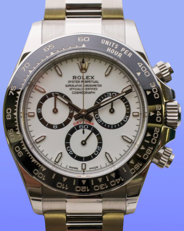 2025 Rolex Cosmograph Daytona "Panda" 40MM White Dial Oyster Bracelet (126500LN)
