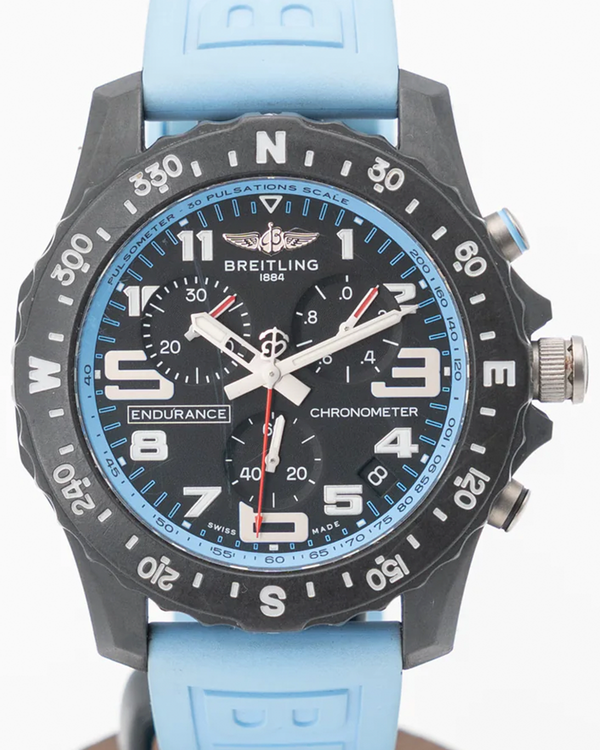 Breitling Endurance Pro 44MM Quartz Black Dial Rubber Strap (X82310281B1S2)