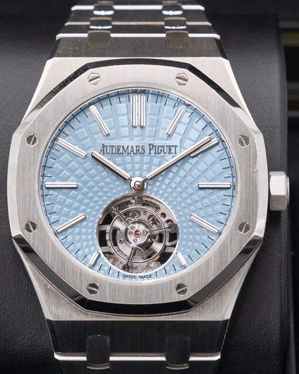 Audemars Piguet Royal Oak Flying Tourbillon 41MM Ice Blue Dial Platinum Bracelet (26530PT.OO.1220PT.01)