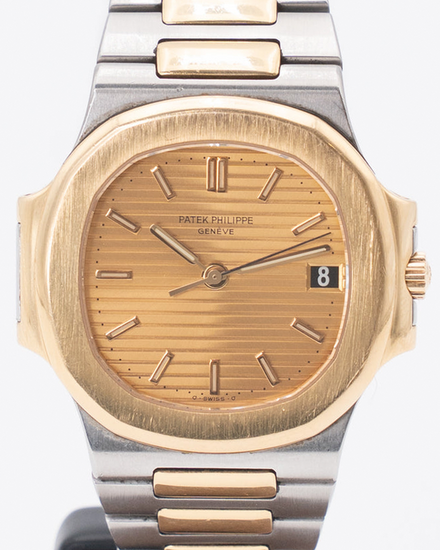 Patek Philippe Nautilus 35MM Champagne Dial Two-Tone Bracelet (3800/001)