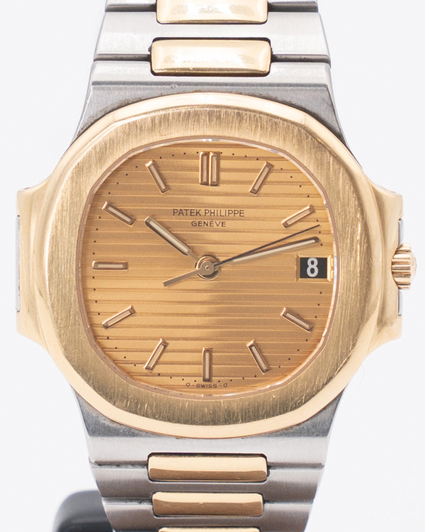 Patek Philippe Nautilus 35MM Champagne Dial Two-Tone Bracelet (3800/001)