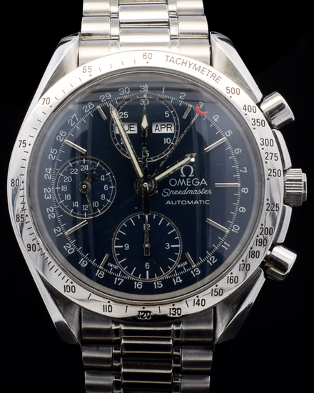Omega Speedmaster Day-Date 39MM Blue Dial Steel Bracelet (3521.80.00)