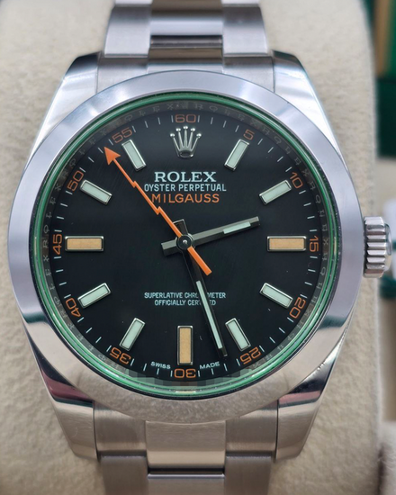 2019 Rolex Milgauss 40MM Black Dial Oyster Bracelet (116400GV)