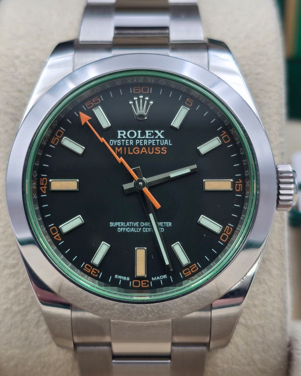 2019 Rolex Milgauss 40MM Black Dial Oyster Bracelet (116400GV)