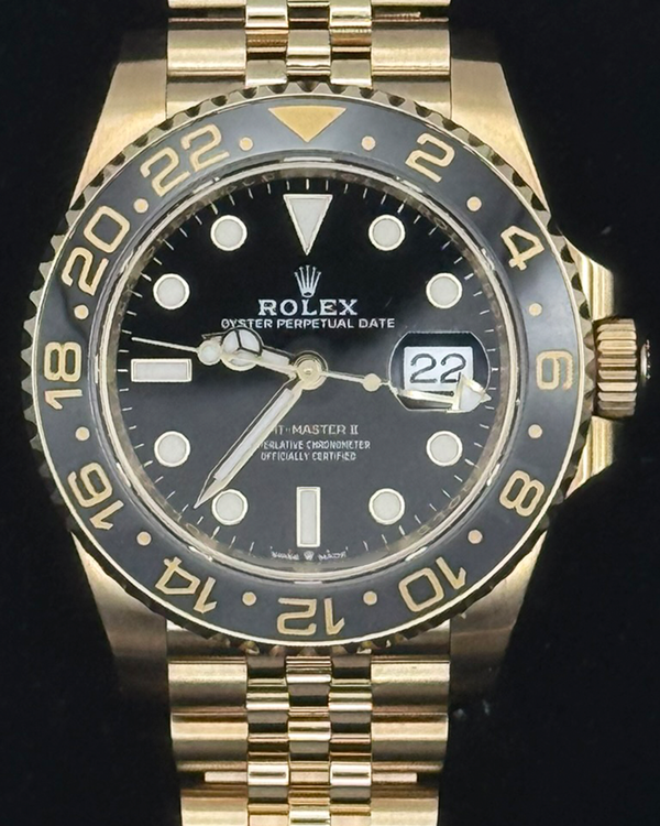 2024 Rolex GMT-Master II "Zombie" 40MM Black Dial Yellow Gold Jubilee Bracelet (126718GRNR)