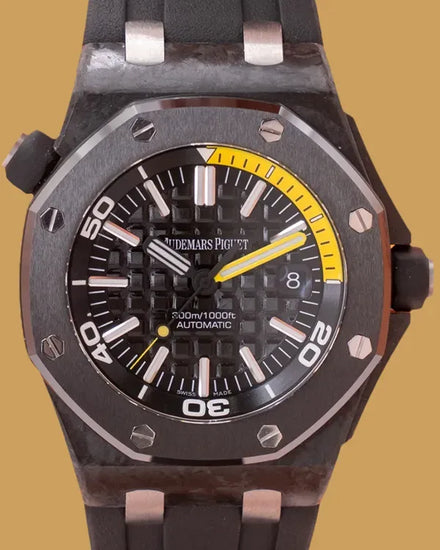 Audemars Piguet Royal Oak Offshore Diver "Spain European Champion" L.E. 42MM Black Dial Rubber Strap (15706AU.OO.A002CA.99)