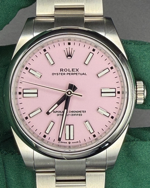 2025 Rolex Oyster Perpetual 41MM Pink Dial Oyster Bracelet (134300)