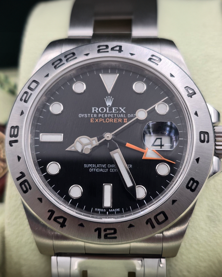 2012 Rolex Explorer II 42MM Black Dial Oyster Bracelet (216570)