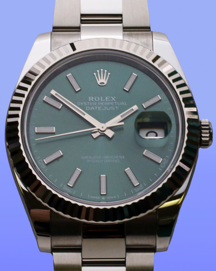 2025 Rolex Datejust 41MM Green Dial Oyster Bracelet (126334)