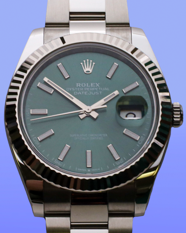 2025 Rolex Datejust 41MM Green Dial Oyster Bracelet (126334)