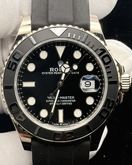2020 Rolex Yacht-Master 42MM Black Dial Rubber Strap (226659)