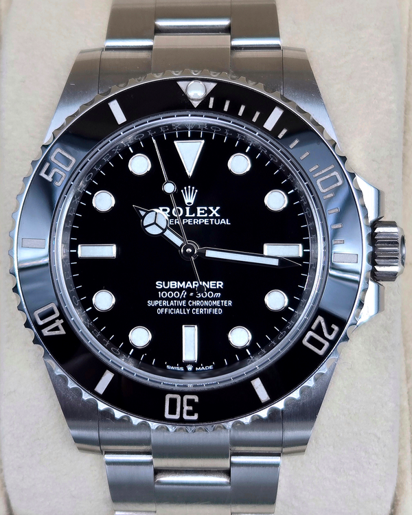 2022 Rolex Submariner No-Date 41MM Black Dial Oyster Bracelet (124060)