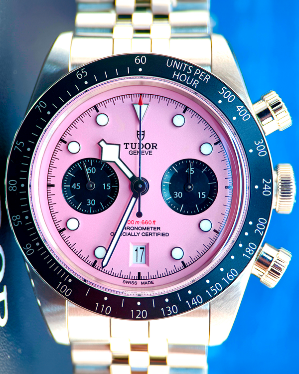 2024 Tudor Black Bay Chrono "Flamingo" 41MM "Miami" Pink Dial Steel Bracelet (79360N)