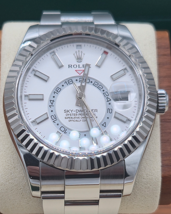 2021 Rolex Sky-Dweller 42MM White Dial Oyster Bracelet (326934)