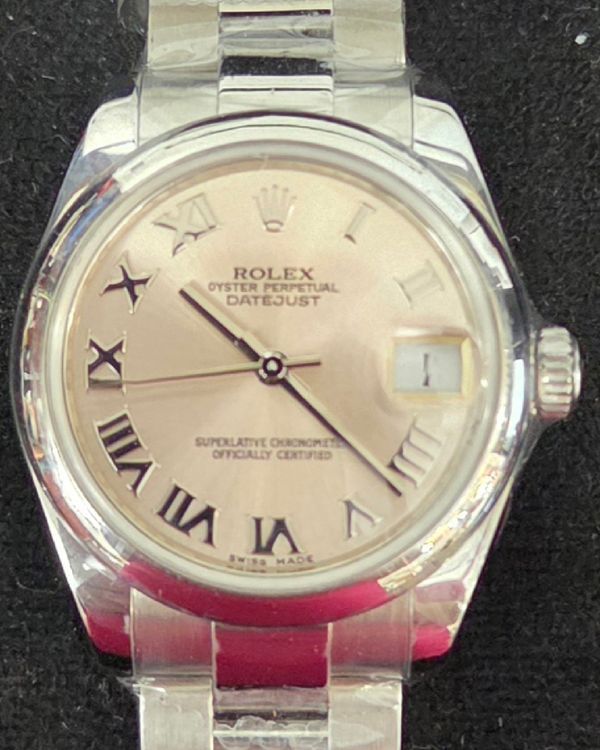 2013 Rolex Datejust 31MM Pink "Sundust" Dial Oyster Bracelet (178240)