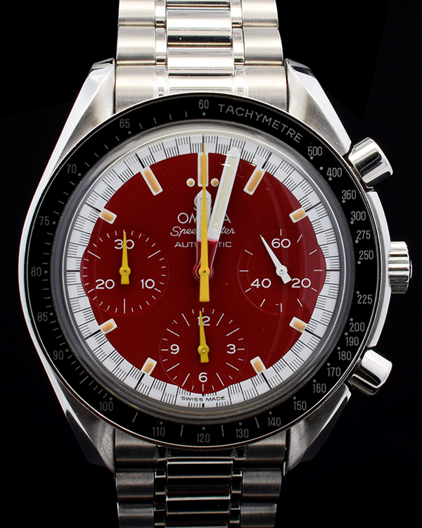 Omega Speedmaster "Michael Schumacher" 39MM Red Dial Steel Bracelet (3510.61.00)