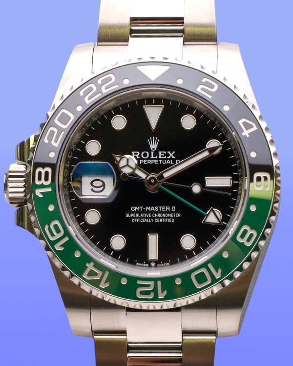 2025 Rolex GMT-Master II "Sprite" 40MM Black Dial Oyster Bracelet (126720VTNR)